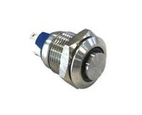 mav01203d2gn012 Bulgin MAV0120 Series Illuminated Push Button Switch, Momentary, Panel Mount, 12mm Cutout, SPST, Green LED, 36V dc, IP67