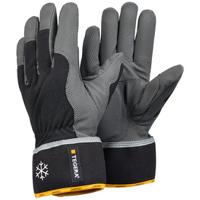 9112-8 Tegera Pro 9112 Black, Yellow, Grey Fleece Synthetic Leather Work Gloves, Size 8