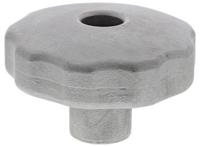 478-905 RS PRO Silver Multiple Lobes Clamping Knob, M12, Threaded Through Hole