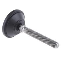 a095029 Nu-Tech Engineering M12 PA Reinforced Nylon Adjustable Foot, 600kg Static Load Capacity 10° Tilt Angle