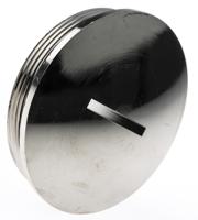 52103165 Lapp Blanking Plug, M50, Nickel Plated Brass, 54mm Diameter, Threaded