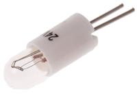 104-553 RS PRO Bi-Pin Indicator Light, Clear, 24 V, 35 mA, 7500h