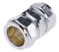 285-8665 RS PRO Brass Compression Fitting, Straight Coupler