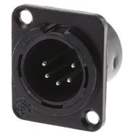 457-926 RS PRO Panel Mount XLR Connector, Male, 5 Way
