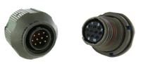 2m80100902m828pa Amphenol Socapex, 2M801 8 Way Flange Mount MIL Spec Circular Connector Receptacle, Pin Contacts,Shell Size 8, Threaded