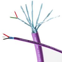 278-431-070 Van Damme Line level Low Voltage signal Cable, 4.5mm od, 100m, Purple