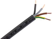 775-6145 RS PRO 3184Y 1 mm² 4 Core Power Cable, H05VV-F, Black PVC, 100m