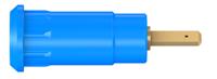 659099-23 Staubli Blue Female Banana Socket, 2mm Connector, Press Fit Termination, 10A, 600V, Gold Plating