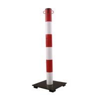 284-5306 RS PRO Red & White Steel Barrier Post