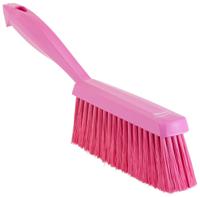 45871 Vikan Pink Hand Brush for Brushing Dry, Fine Particles, Floors with brush included