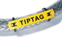 556-20074-tiptag11x100ye-po-ye HellermannTyton TIPTAG Yellow Cable Labels, 100mm Width, 11mm Height, 120 Qty