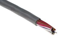129912c-sl005 Alpha Wire Alpha Essentials Communication & Control Control Cable, 12 Cores, 0.35 mm² 22 AWG, Screened, 30 m, Grey