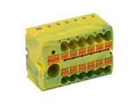 1091671 Phoenix Contact Distribution Block, 13 Way, 4mm², 57A, 450 V, Green/Yellow