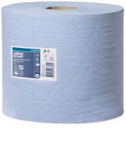 130081 Tork Industrial Heavy-Duty Wiping Rolled Blue Paper Towel, 119 m x 235mm, 3-Ply, 350 Sheets