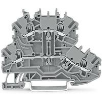 2000-2202 WAGO  TOPJOB S Series Grey, 1mm², 2-Level, Push-In Cage Clamp Termination, ATEX, EAC Ex, IECEx