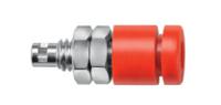 rs-ibu-2011-ni-ge Schutzinger Yellow Female Banana Socket, Solder Termination, 10A, 30 V ac/dc, 60 V ac/dc, Nickel Plating