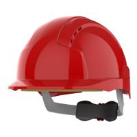ajb170-000-600 JSP EVOLite Red Safety Helmet, Ventilated