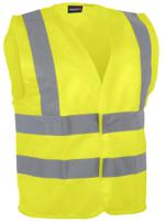 gil4bj04 SINGER SAFETY Yellow Hi Vis Vest, XL