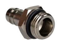 176-2037 RS PRO Hose Connector Hose Tail Adaptor, BSPP 1/2in 13mm ID, 5 MPa, 50 bar