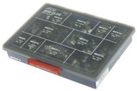 mczab1rs JCS Hi-Torque 157 Piece Steel Bolt Drive Hose Clip Kit, 7 → 9mm and 16 → 18mm Inside Diameter