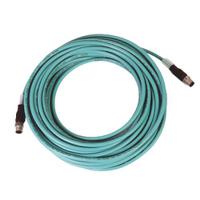 1585d-m4ubdm-20 Allen Bradley, 20m Cat5e, Green M12 to M12, Foil and Braid, Terminated