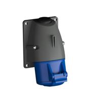 2cma193108r1000 Amphenol Industrial, 2CMA1 IP44 Blue Wall Mount 3P+E Industrial Power Socket, Rated At 16A, 250 V