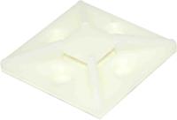 204-0248 RS PRO Self Adhesive Natural Cable Tie Mount 38.5 mm x 38.5mm, 10.2mm Max. Cable Tie Width