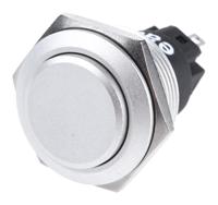 82-65611000 EAO 82 Series Push Button Switch, Momentary, Panel Mount, 22.3mm Cutout, SPDT, 240V, IP65, IP67