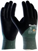 348753-10b ATG Gloves ATG Maxicut Black, Green Glass, Nylon, Polyester, Spandex Spandex Work Gloves, Size 10, DC-DC Fast Charge
