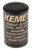 alp22a103cd063 KEMET 10000μF Aluminium Electrolytic Capacitor 63V dc, PCB Mount - ALP22A103CD063