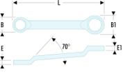 55a27x30 Facom 55A Series Ring Spanner, 27mm, Metric, Double Ended, 353 mm Overall