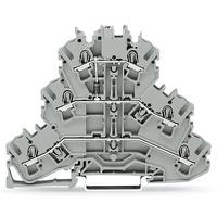 2002-32111000-410 WAGO 2002-3211/1000-410 TOPJOB S Series Grey, 2.5mm², 3-Level, Push In Termination