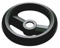 161-1971 RS PRO Black Glass-Fibre Reinforced Technopolymer Hand Wheel, 80mm diameter