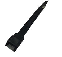 224-3176 RS PRO Cable Tie, 132mm x 9 mm, Black Nylon, Pk-100