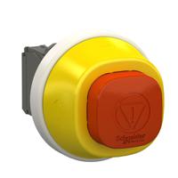 xb5as84w3b41 Schneider Electric XB5 Series Twist Release Illuminated Emergency Stop Push Button, Panel Mount, 22mm Cutout, 1NO + 2NC