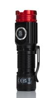 219-8131 RS PRO LED Torch Black, Red - Rechargeable 1500 lm, 105 mm