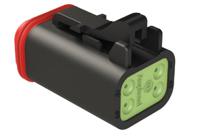 at06-4s-rd01blk Amphenol Industrial, AT Cable connector Socket 4 Way, Crimp Termination AT06-4S-RD01BLK