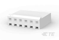 640250-6 TE Connectivity, SL-156 Female PCB Connector Housing, 3.96mm Pitch, 6 Way, 1 Row