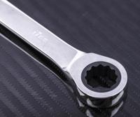 487-038 RS PRO Combination Ratchet Spanner, 17mm, Metric, Double Ended