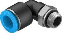 qsl-g14-12-20 Festo Elbow Threaded Adaptor, G 1/4 Male to Push In 12 mm, Threaded-to-Tube Connection Style, 132054