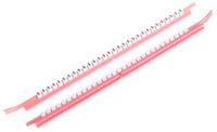 03740840001 SES Sterling PLIOSNAP+ Slide On Cable Markers, White, Pre-printed "-, +, 0 → 9, E, L, N, R, S, T", 2.6 →