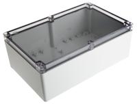 pct-162509-enclosure Fibox Grey Polycarbonate Enclosure, IP66, IP67, Transparent Lid, 250 x 160 x 90mm