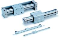 cy3b20tf-200 SMC Double Acting Rodless Pneumatic Cylinder 200mm Stroke, 20mm Bore