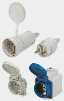 10843 MENNEKES Europe Mains Connector, 16A Blue, Cable Mount Thermoplastic Screw, 230 V