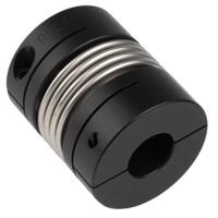 mbc51-20-16-a Ruland Bellows Coupling, 51mm Outside Diameter, 20mm Bore, 58.7mm Length Coupler