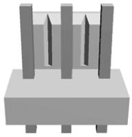 1-1123723-3 TE Connectivity Economy Power Series Straight Through Hole PCB Header, 3 Contact(s), 3.96 mm Pitch, 1 Row, Shrouded