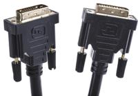 182-8565 RS PRO, Male DVI-D Dual Link to Male DVI-D Dual Link  Cable, 2mBlack sheathFoil shielding