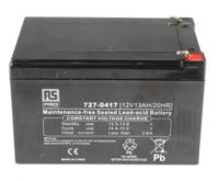 727-0417 RS PRO 12V T1 Sealed Lead Acid Battery, 13Ah