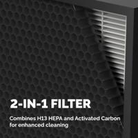 9436902 Fellowes HEPA Air Purifier, 55m², 31 dB, 36 dB, 40 dB, 47 dB, 55 dB