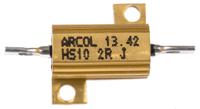 hs10-2r-j Arcol, 2Ω 10W Wire Wound Chassis Mount Resistor HS10 2R J ±5%